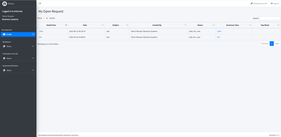 Aprroval Management System